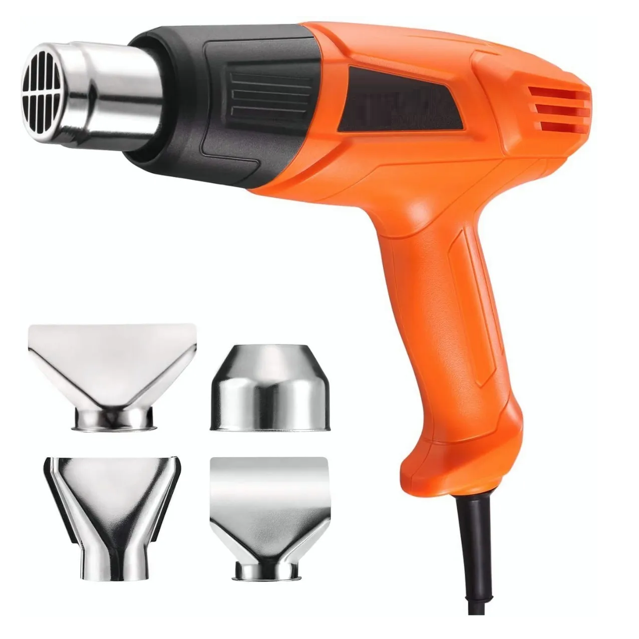 Foto 2 pulgar | Pistola de Calor Eo Safe Imports ESI-3383 color Naranja 1500w + 4 Boquillas