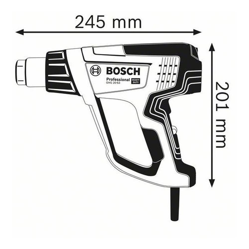 Foto 4 pulgar | Pistola De Aire Caliente Profesional Ghg 20-63 Bosch