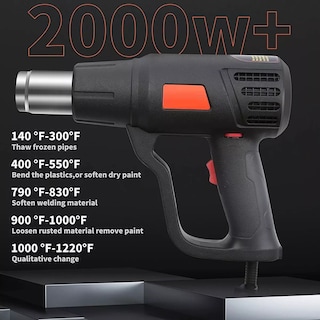 Foto 3 | Pistola de Calor de 2000w Temperatura Regulable Eo Safe Imports Esi-5925 color Negro