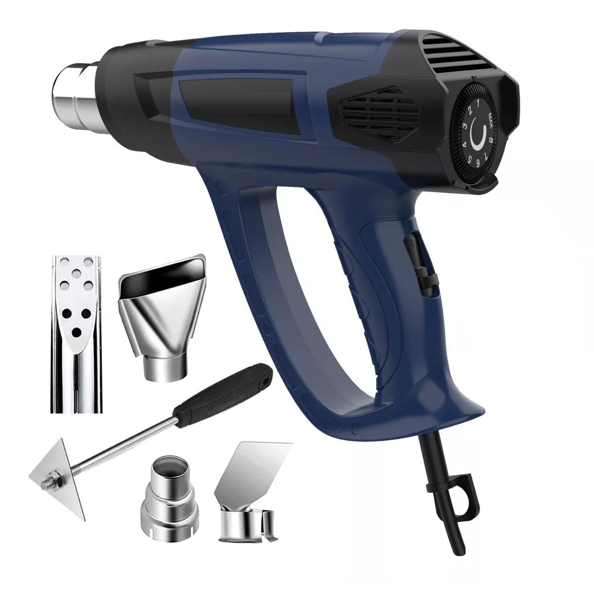 Foto 3 pulgar | Pistola de Calor de 2000w Temperatura Regulable 4 Boquillas Eo Safe Imports Esi-5924 color Azul