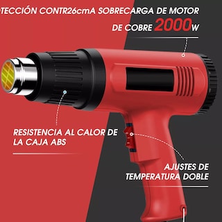 Foto 2 | Pistola Calor Calentamiento Rápido Multifuncional Con Guante Eo Safe Imports Esi-12554 Rojo