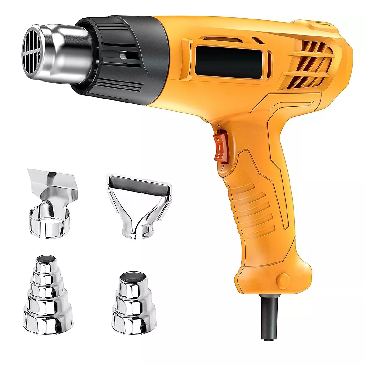 Pistola De Calor De 2000w Temperatura Regulable 4 Boquillas Eo Safe Imports Esi-12558 Amarillo $759