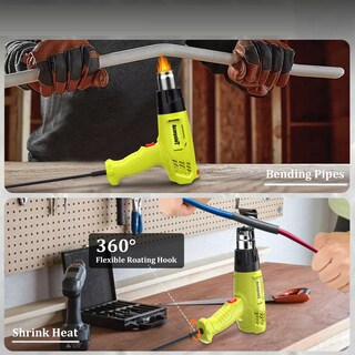Foto 3 | Pistola De Calor De 2000w Temperatura Regulable 4 Boquillas Eo Safe Imports Esi-17915 Amarillo
