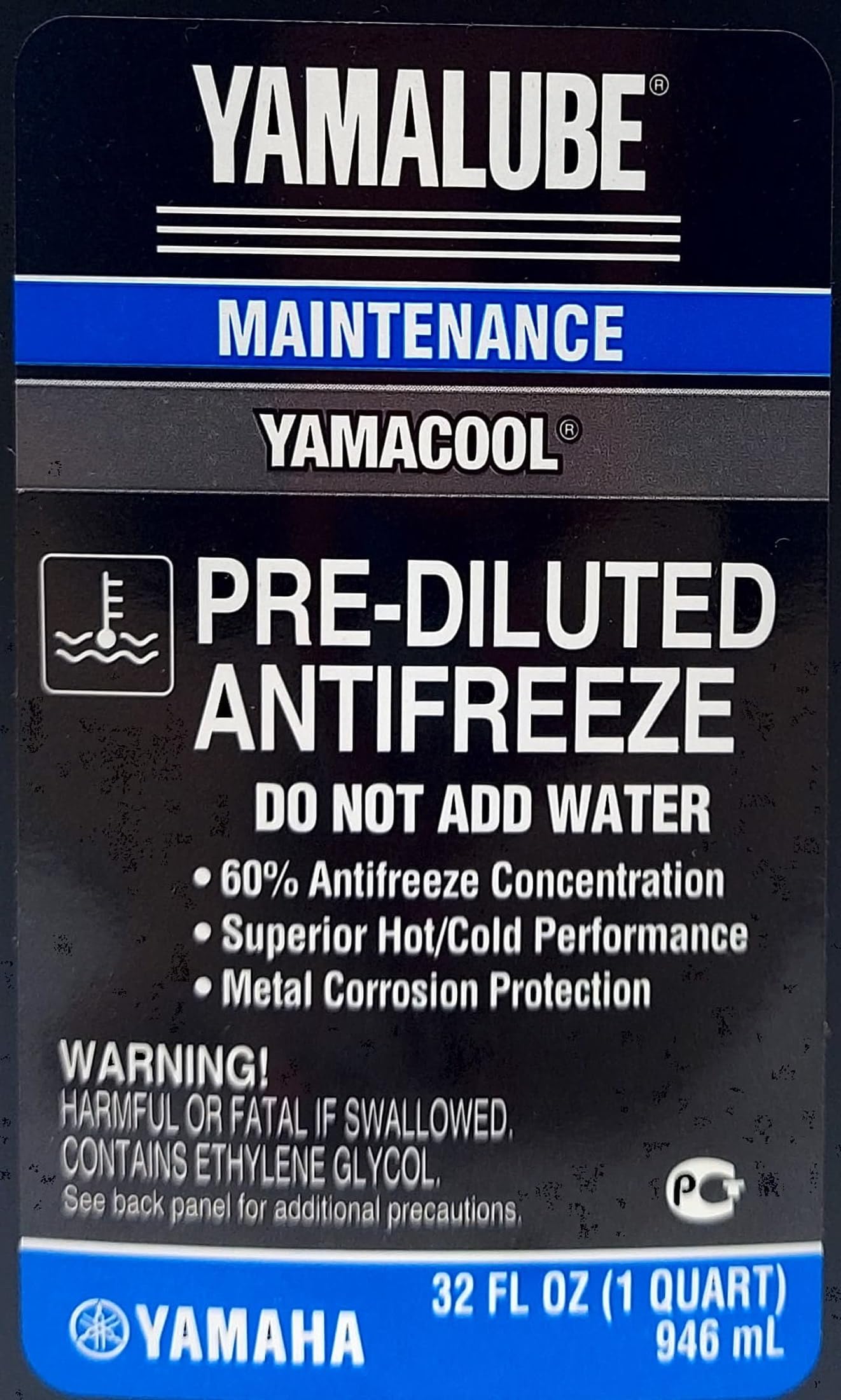 Foto 4 pulgar | Anticongelante Yamaha Yamalube Acc-yamac-bl-32 Prediluido, 2 Litros - Venta Internacional.
