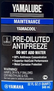 Foto 3 | Anticongelante Yamaha Yamalube Acc-yamac-bl-32 Prediluido, 2 Litros - Venta Internacional.