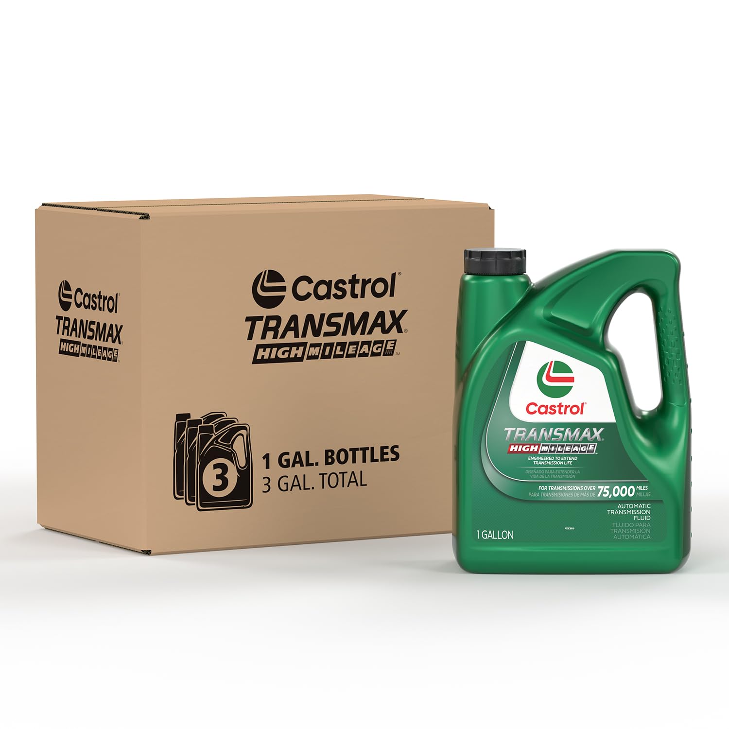 Foto 2 pulgar | Líquido De Transmisión Castrol Transmax Atf Green High Kilometraje - Venta Internacional.