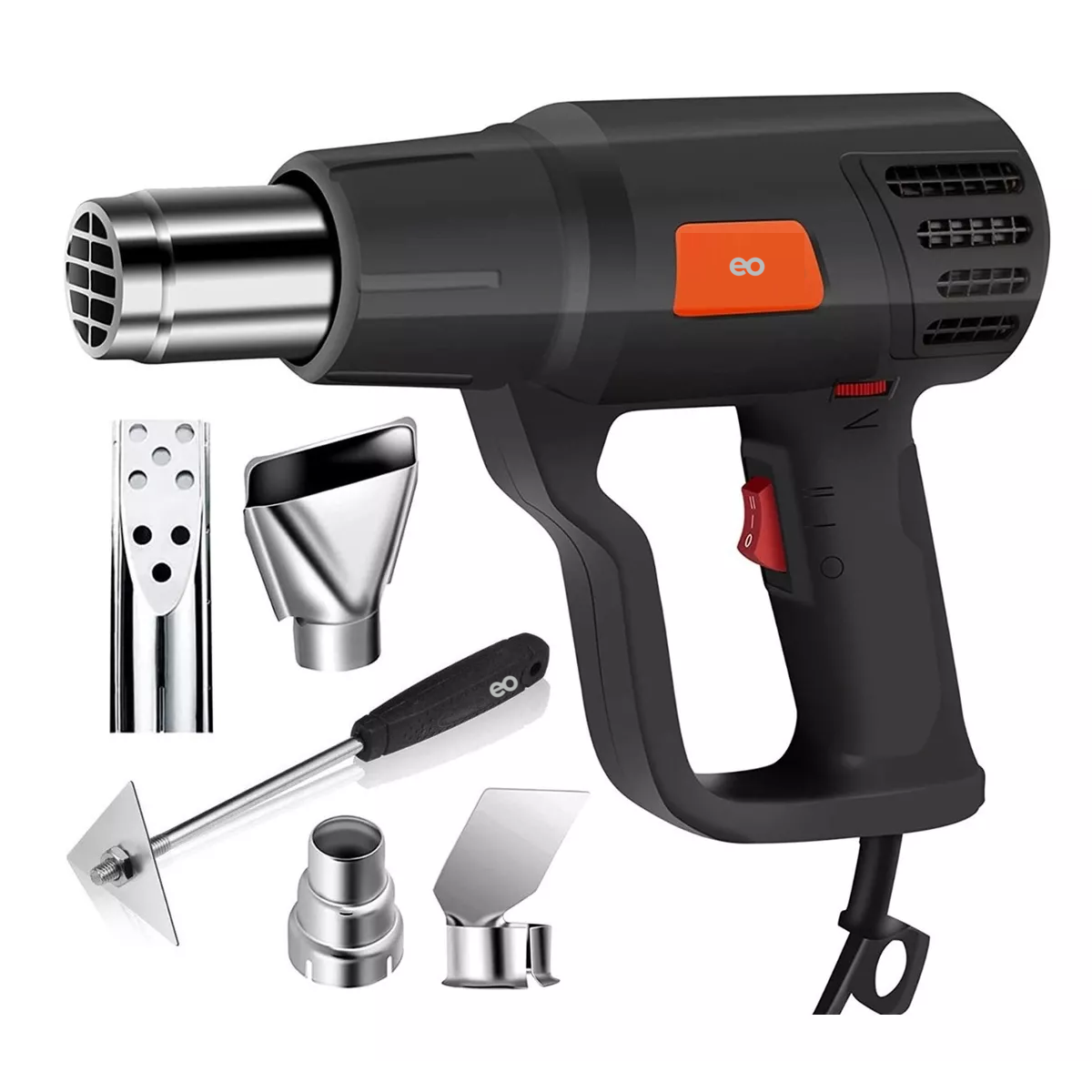 Foto 1 | Language Pistola De Calor Temperatura Regulable 4 Boquillas Eo Safe Imports Esi-6738-1 Negro