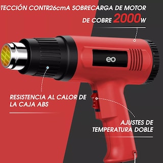 Foto 2 | Pistola Calor Calentamiento Rápido Multifuncional Con Guante Eo Safe Imports Esi-12554-1 Rojo