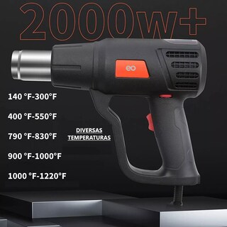 Foto 3 | Pistola De Calor De 2000w Temperatura Regulable Eo Safe Imports Esi-5925-1 Negro