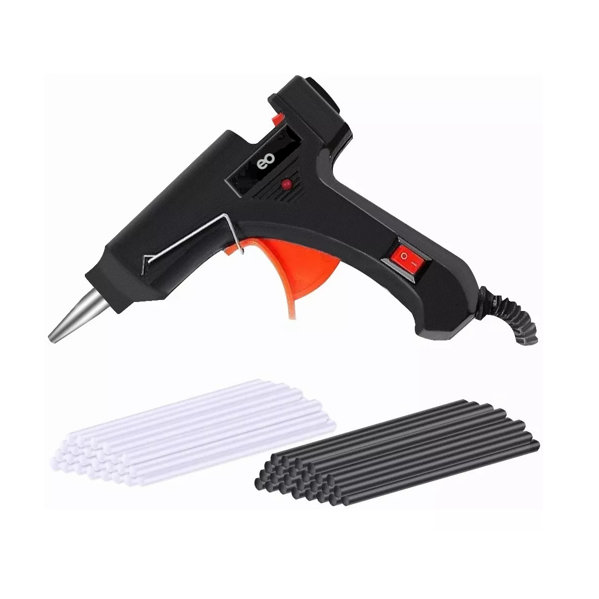 Pistola De Silicon Caliente Eléctrica Pegamento Eo Safe Imports Esi-6754-1 Negro