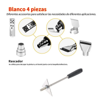 Foto 3 pulgar | Pistola De Calor De 2000w Temperatura Regulable Eo Safe Imports Esi-3222-1 Negro