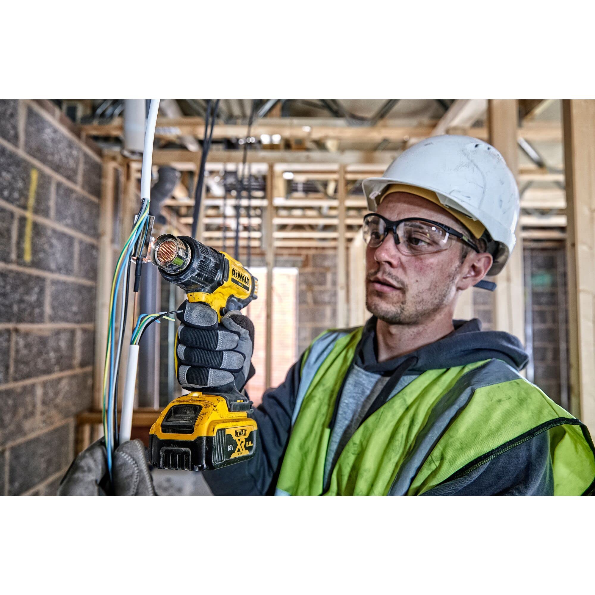 Foto 4 pulgar | Pistola De Calor Dewalt Dce530n Xr Inalámbrica, 18 V, Unidad Desnuda, 0,5 Kg - Venta Internacional.