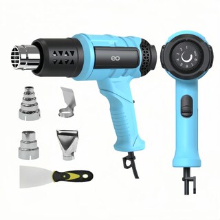 Foto 4 | Pistola De Calor De 2000w, 9 Niveles De Temperatura,5 Boquillas Eo Safe Imports Esi-19755 Azul
