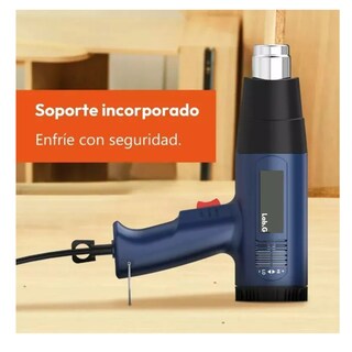 Foto 3 | Pistola De Calor 2000w Temperatura Regulable 10pz Lab.g Azul Oscuro
