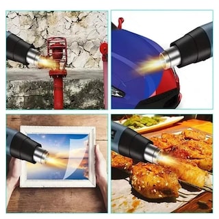 Foto 4 | Pistola De Calor 2000w Temperatura Regulable 10pz Lab.g Azul Oscuro