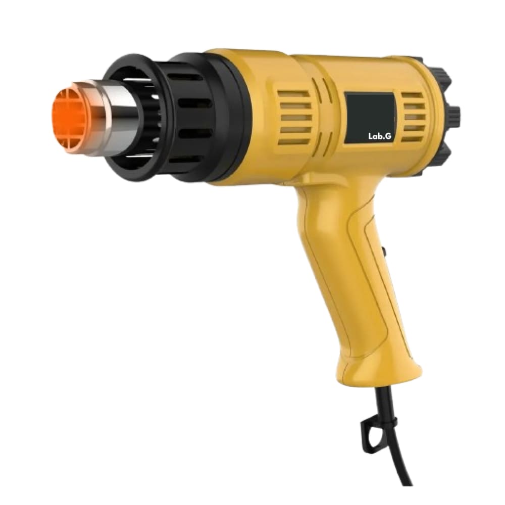 Pistola De Calor D/temperatura Ajustable 2000w 11pz Lab.g   Amarillo