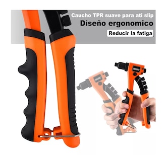 Foto 5 | Remachadora Profesional de 8 " con Boquillas de Cambio Rápido Naranja y Negro