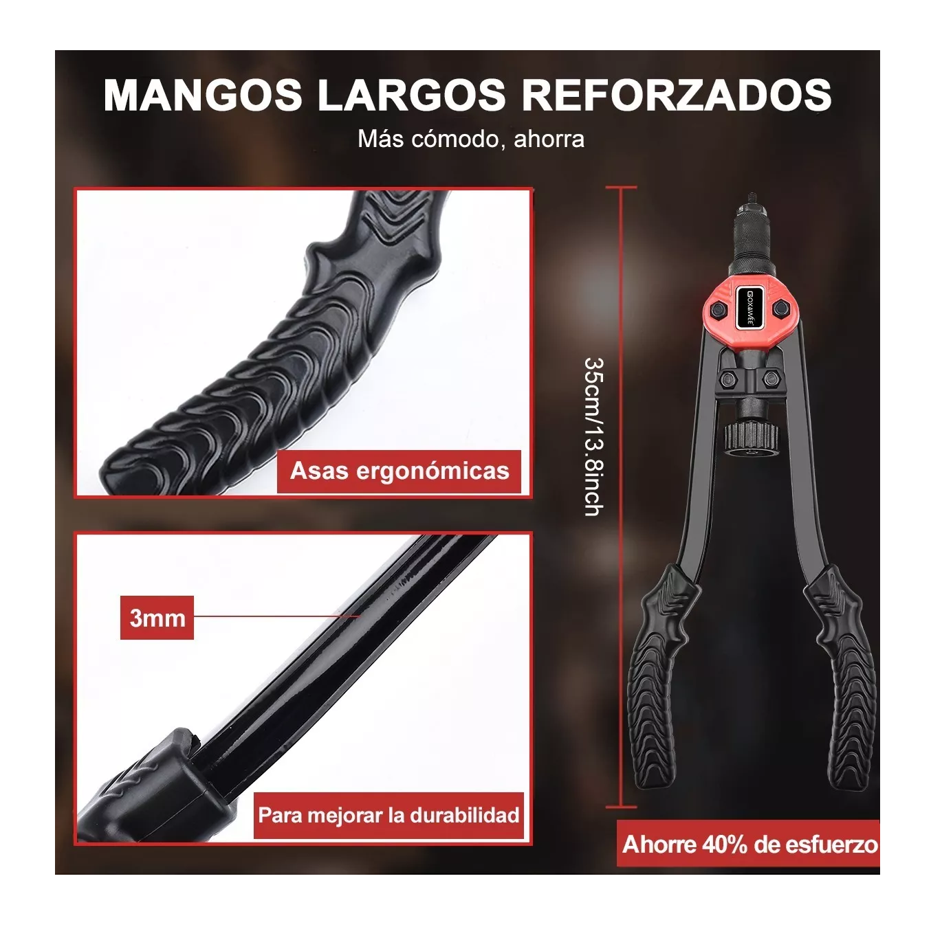 Foto 5 pulgar | Remachadora Goxawee para Tuercas con Estuche