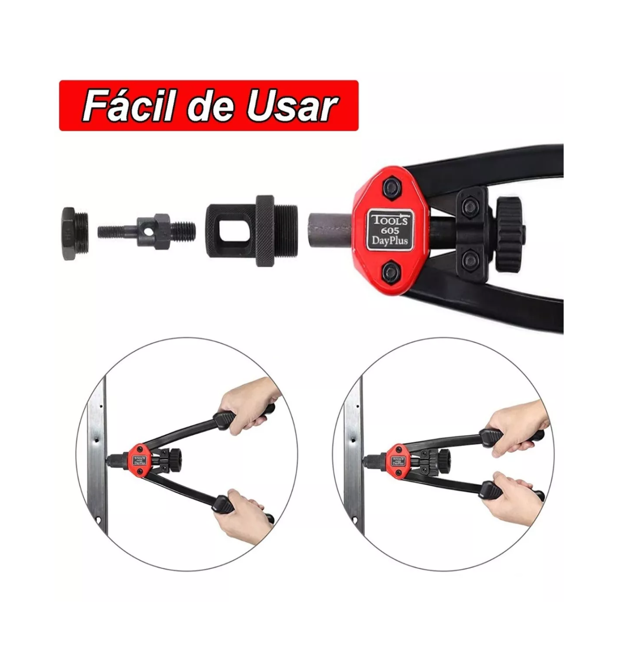 Foto 4 pulgar | Remachadora Para Tuercas De Manual Profesional Remache Negro 12 Pz