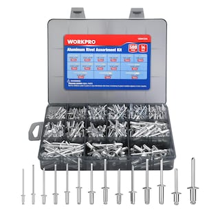 Foto 1 | Kit Surtido De Remaches Para Ciegos Workpro, 500 Piezas De Aluminio, 14 Tamaños - Venta Internacional.