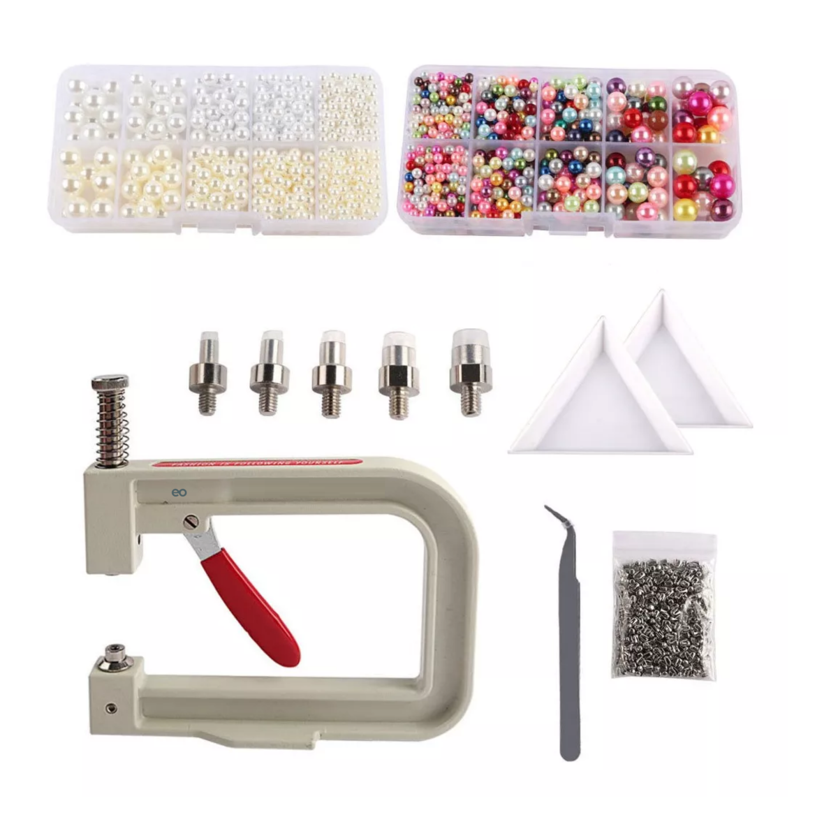 Juego De Remachadora Con Accesorios De Perlas Eo Safe Imports Esi-13364-1 Multicolor