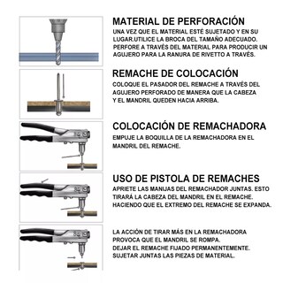 Foto 3 | Remachadora Profesional De 8 In C/boquillas De Cambio Rápido 85 Pzs .eo Safe Imports Esi-9361-1 Naranja