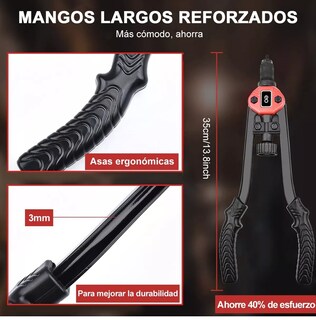 Foto 3 | Set Remachadora Para Tuercas De Manual Profesional 35 Pzs Eo Safe Imports Esi-7304 Negro