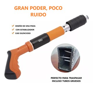 Foto 3 | Kit Pistola De Clavos De Acero Versión Silenciosa Reforzada Eo Safe Imports Esi-18701 Naranja