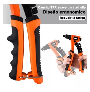 Foto 4 | Remachadora Profesional Lab.g C/boquillas De Cambio Rápido, Naranja/negro