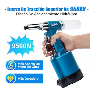 Foto 4 | Pistola Remachadora De Tuercas Lab.g Con 4 Boquillas Azul