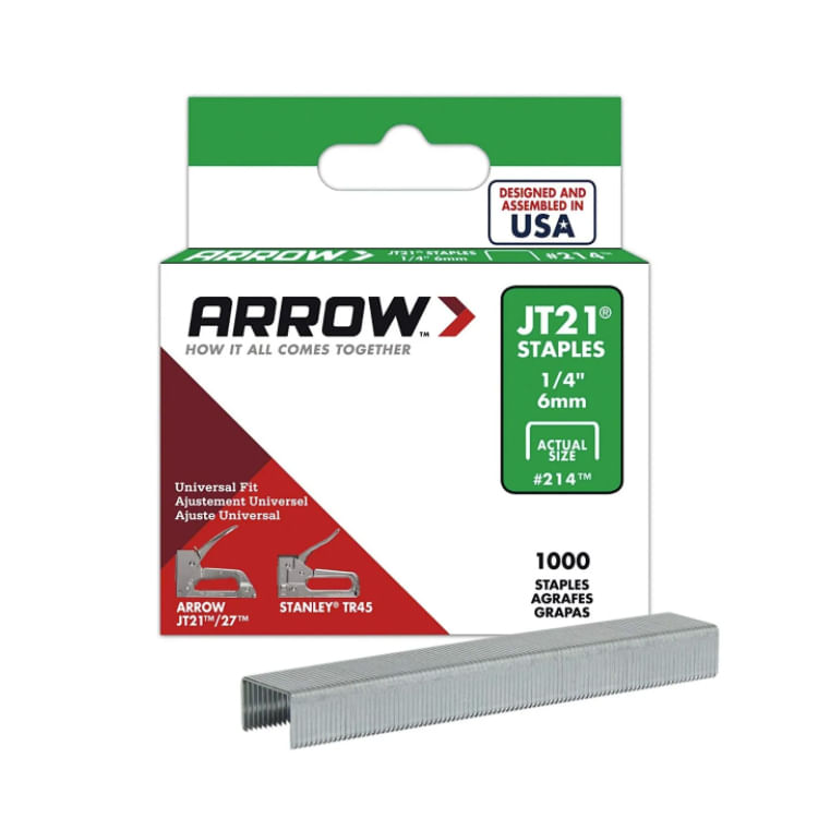 Grapas Arrow Fastener 214 1/4 plg