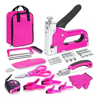 Foto 1 | Engrapadora Tipo Pistola Para Tapiceria 3 En 1 900 Grapas Eo Safe Imports Esi-11623 Rosa