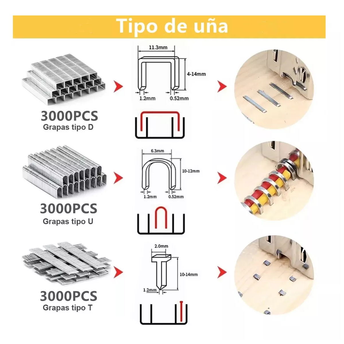 Foto 4 pulgar | Engrapadora tipo Pistola para Tapicería 9000 Grapas y Guantes Eo Safe Imports Esi-13358 Plata