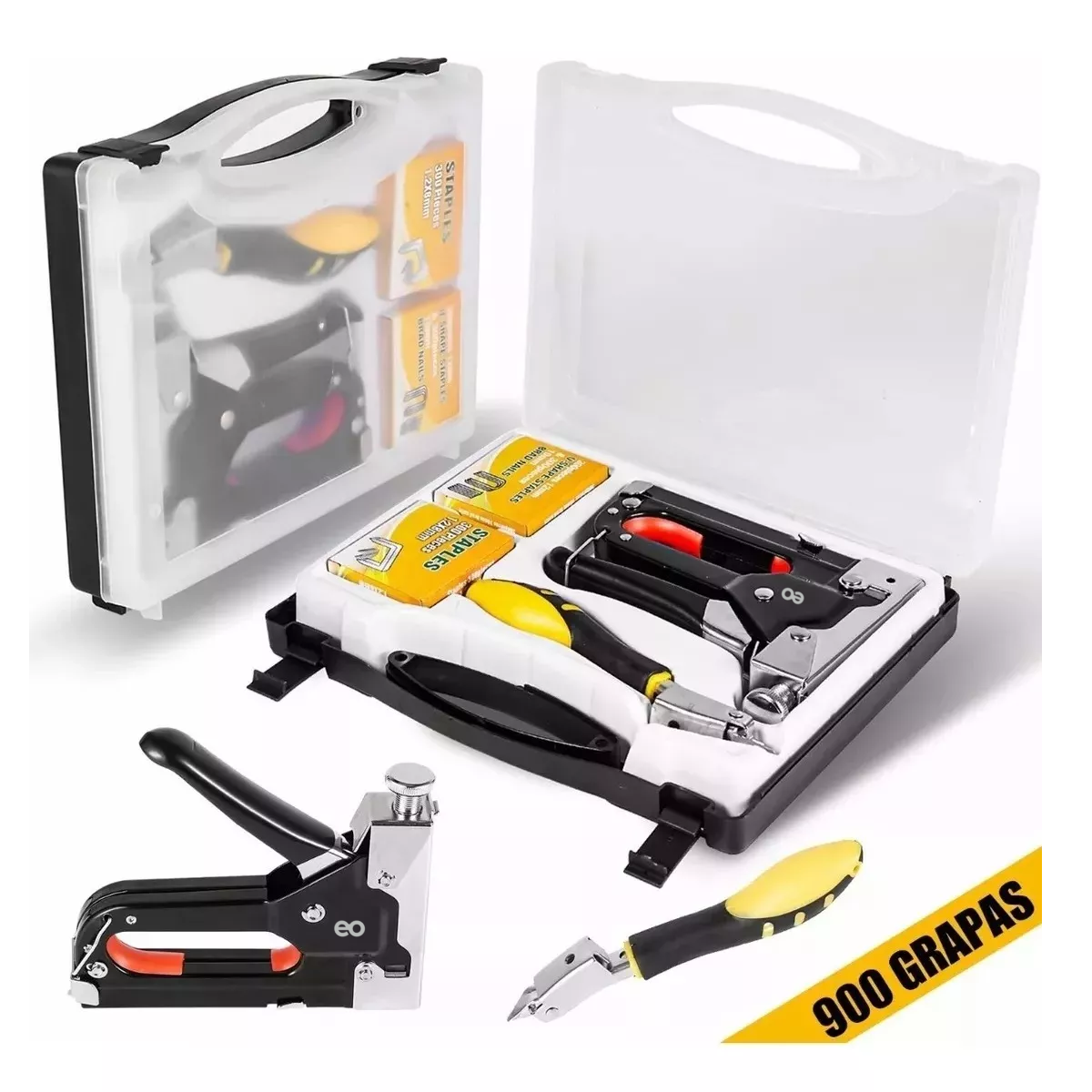 Foto 2 | Engrapadora Tipo Pistola Para Tapiceria Con 900 Grapas 3 En 1 Eo Safe Imports Esi-13132-1 Negro