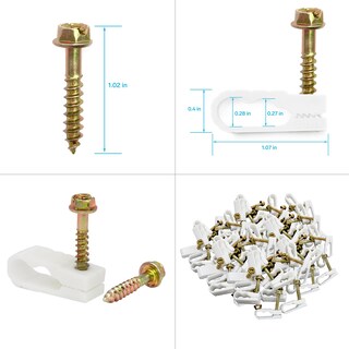 Foto 4 | Clips De Fijación Steren Grip-clip Doble/double Coaxi - Venta Internacional.