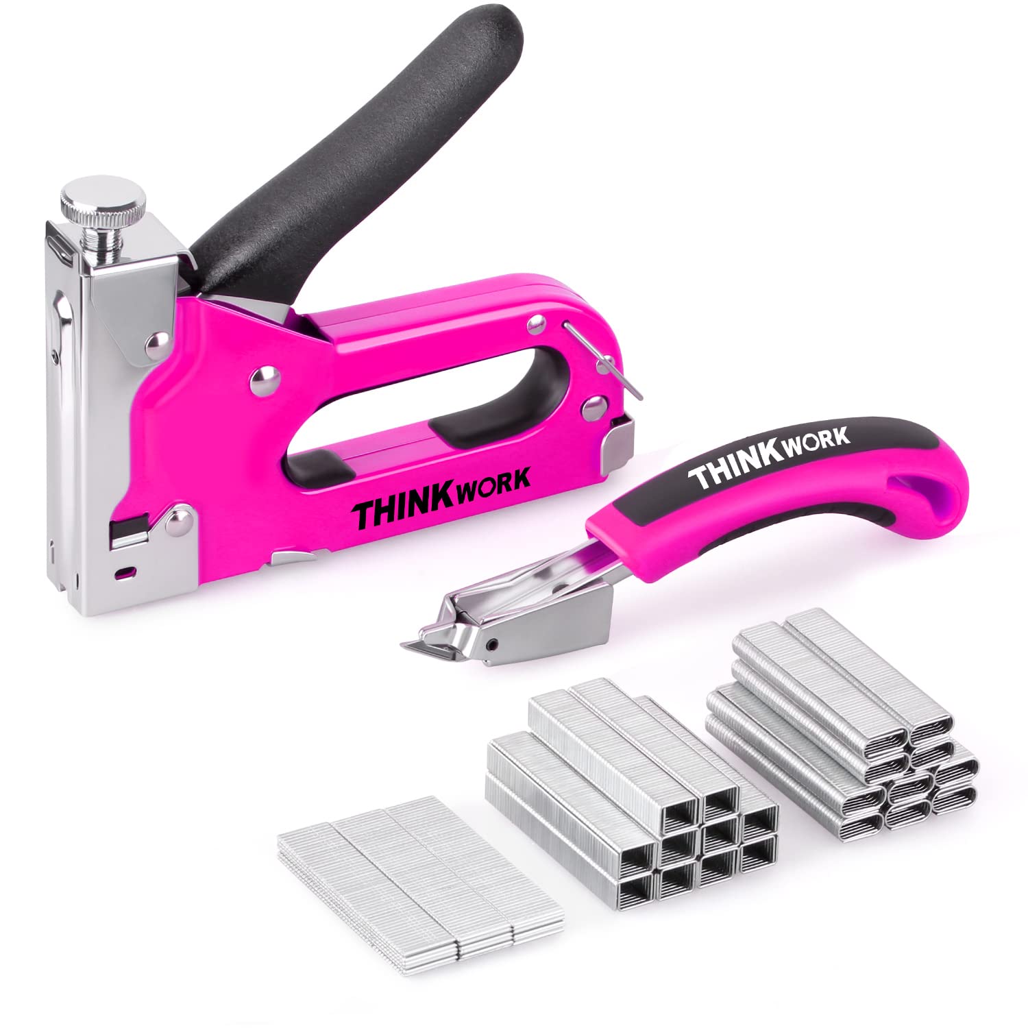 Foto 1 | Grapadora Thinkwork Heavy Duty 3 En 1 Rosa Con 900 Grapas - Venta Internacional.