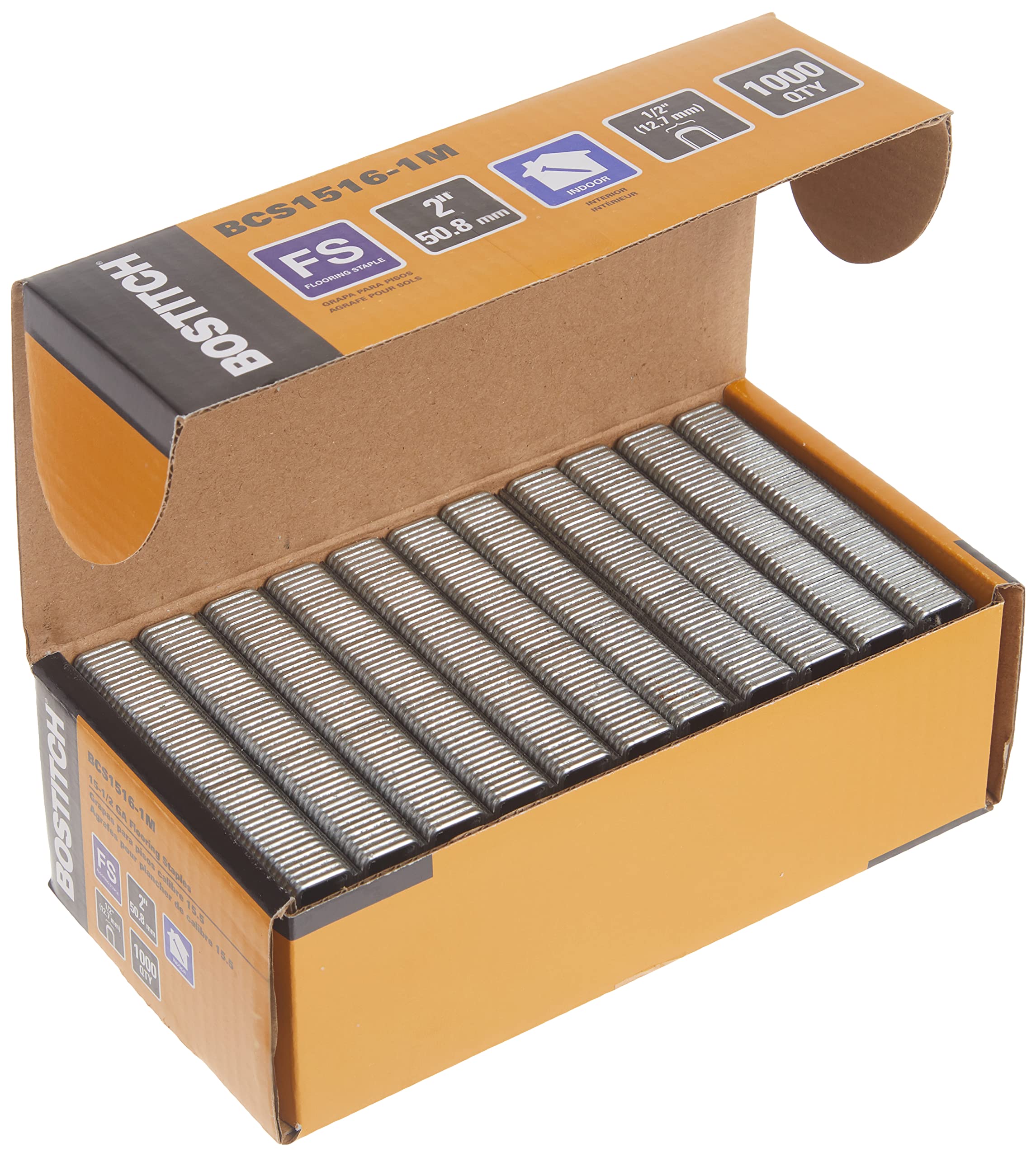 Foto 4 pulgar | Grapas Para Pisos Bostitch, Madera Dura, 15,5 Ga, 38 Mm, 1000 Piezas - Venta Internacional.