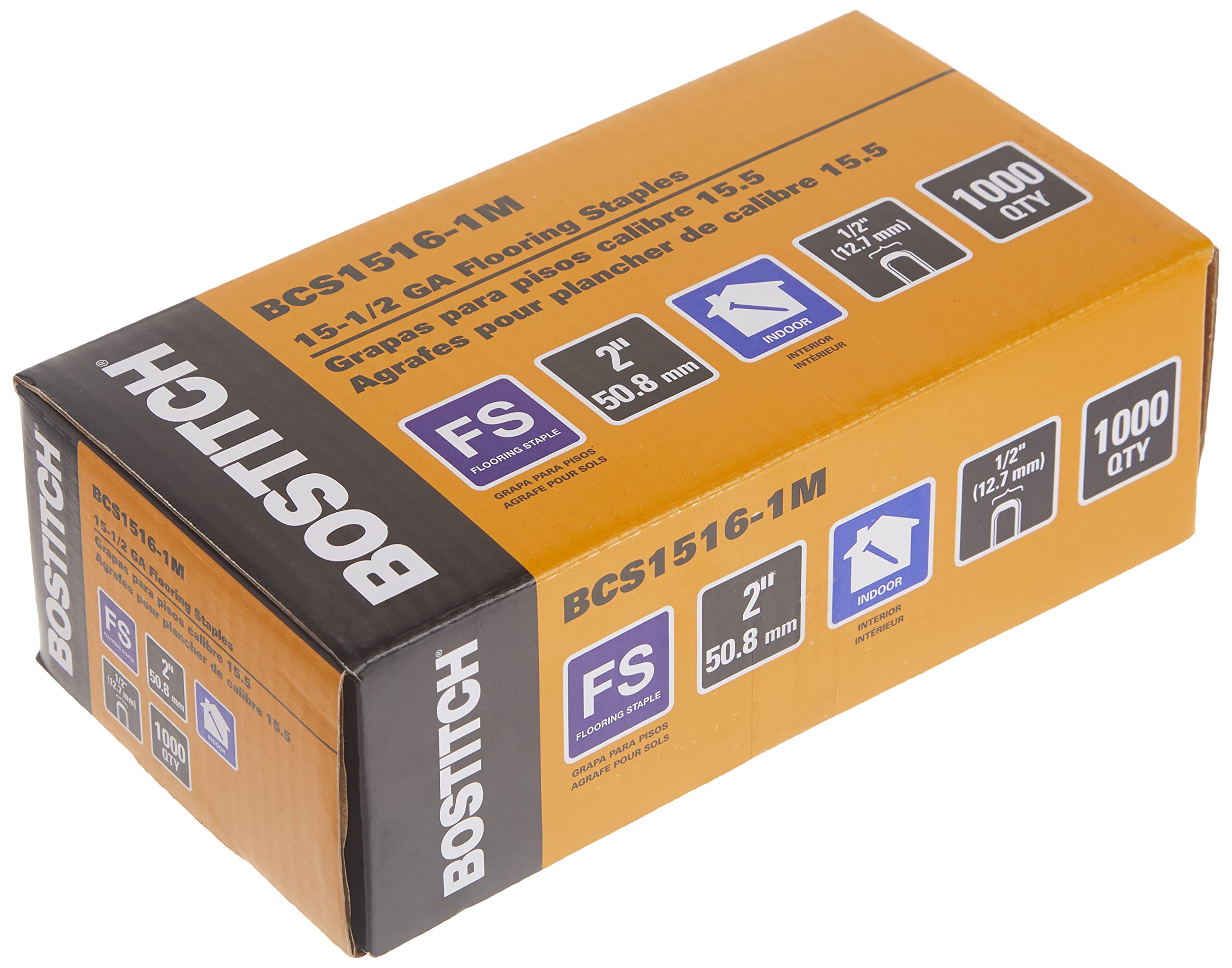 Foto 5 pulgar | Grapas Para Pisos Bostitch, Madera Dura, 15,5 Ga, 38 Mm, 1000 Piezas - Venta Internacional.