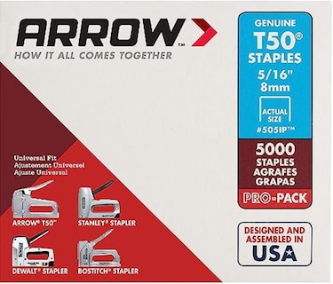 Foto 1 | Staples Arrow Fastener 505ip Heavy Duty T50 De 5/16 Pulgadas Paquete De 5000 - Venta Internacional.