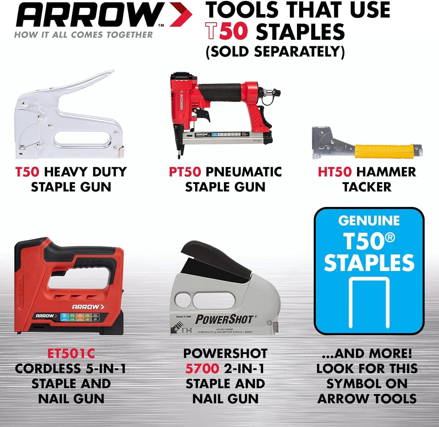 Foto 4 pulgar | Staples Arrow Fastener 505ip Heavy Duty T50 De 5/16 Pulgadas  Paquete De 5000 - Venta Internacional.