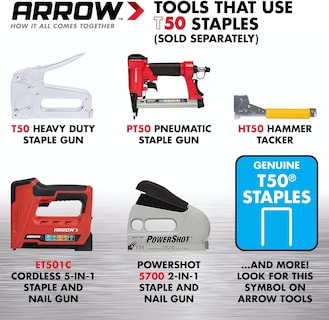 Foto 3 | Staples Arrow Fastener 505ip Heavy Duty T50 De 5/16 Pulgadas Paquete De 5000 - Venta Internacional.