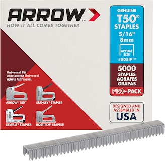 Foto 4 | Staples Arrow Fastener 505ip Heavy Duty T50 De 5/16 Pulgadas Paquete De 5000 - Venta Internacional.