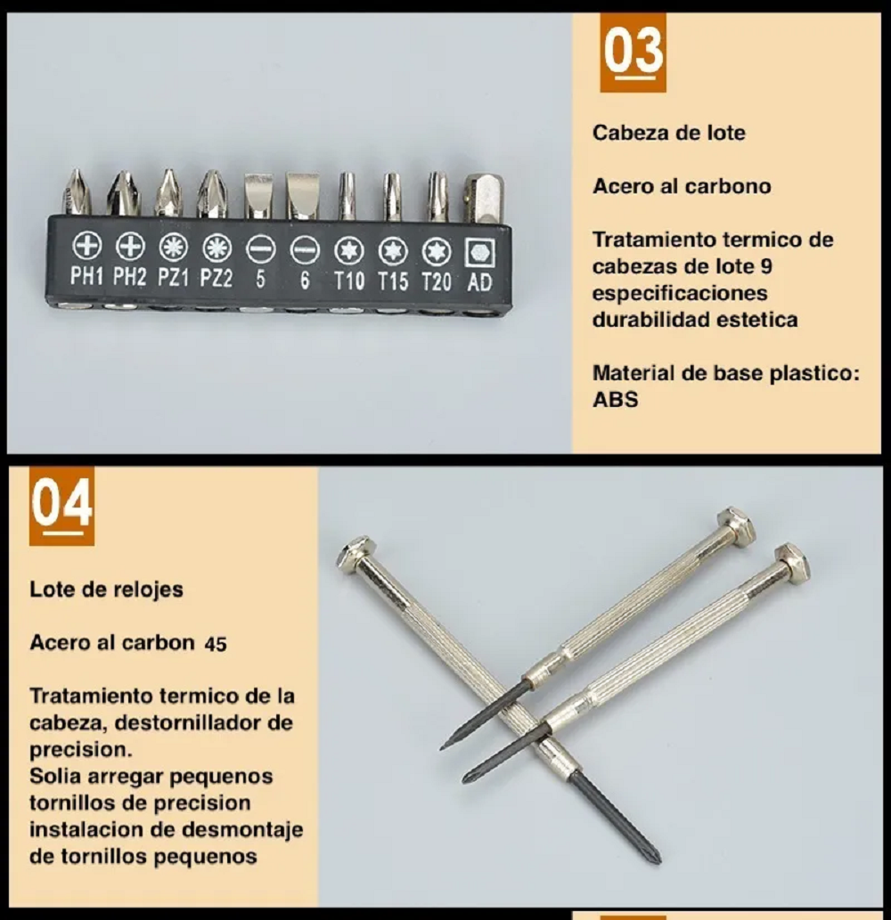 Foto 3 | Juego de Herramientas Portátil 24 Piezas con Pinza Dado Estrella