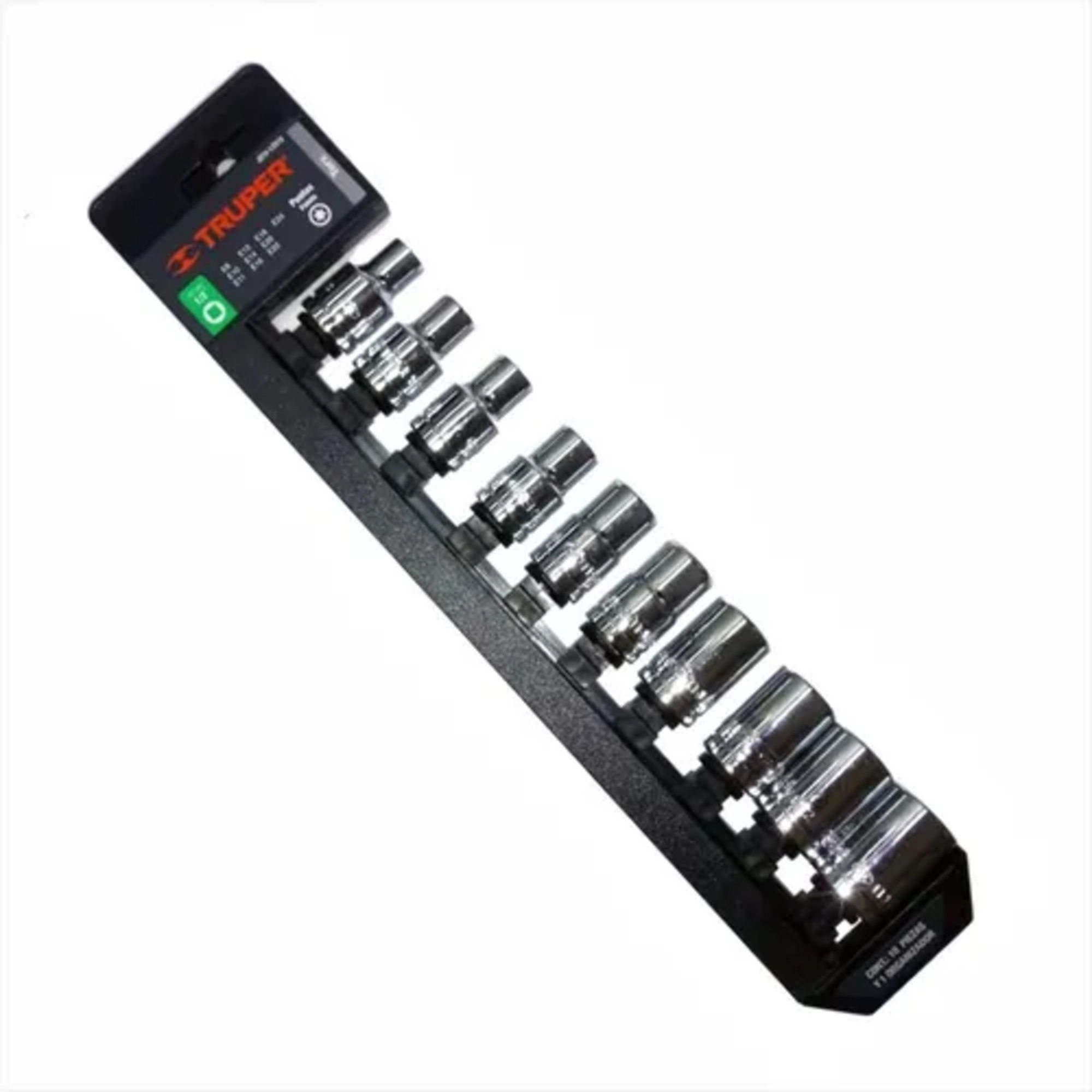 Juego de 10 Dados Truper 10026 Cuadro 1/2' Torx