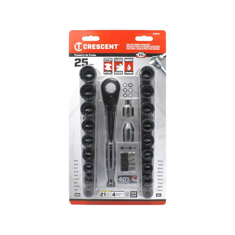 Foto 2 | Juego De Dados Con Matraca Crescent Cx6pt20 20 Pz