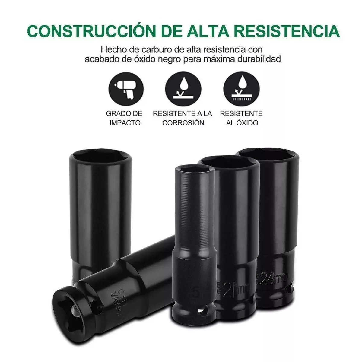 Foto 7 pulgar | Kit de Llaves Vaso 1/2  Eo Safe Imports Esi-7105 color Negro Mecánica con Llave Carraca 14 PZAS