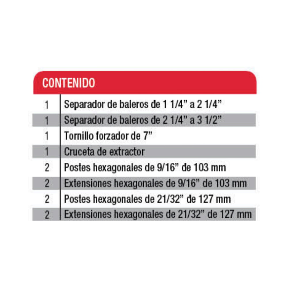 Foto 2 | Juego 12 Piezas Extractor Separador Baleros Poleas Urrea