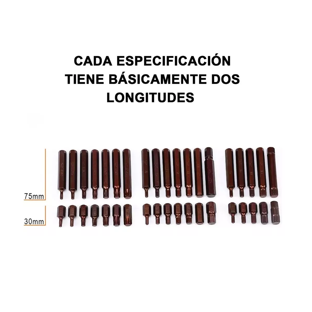 Foto 3 pulgar | Juego Torx Y Hexagonales Con Adaptador, puntas y dados 40 Piezas Eo Safe Imports Esi-8543 Rojo