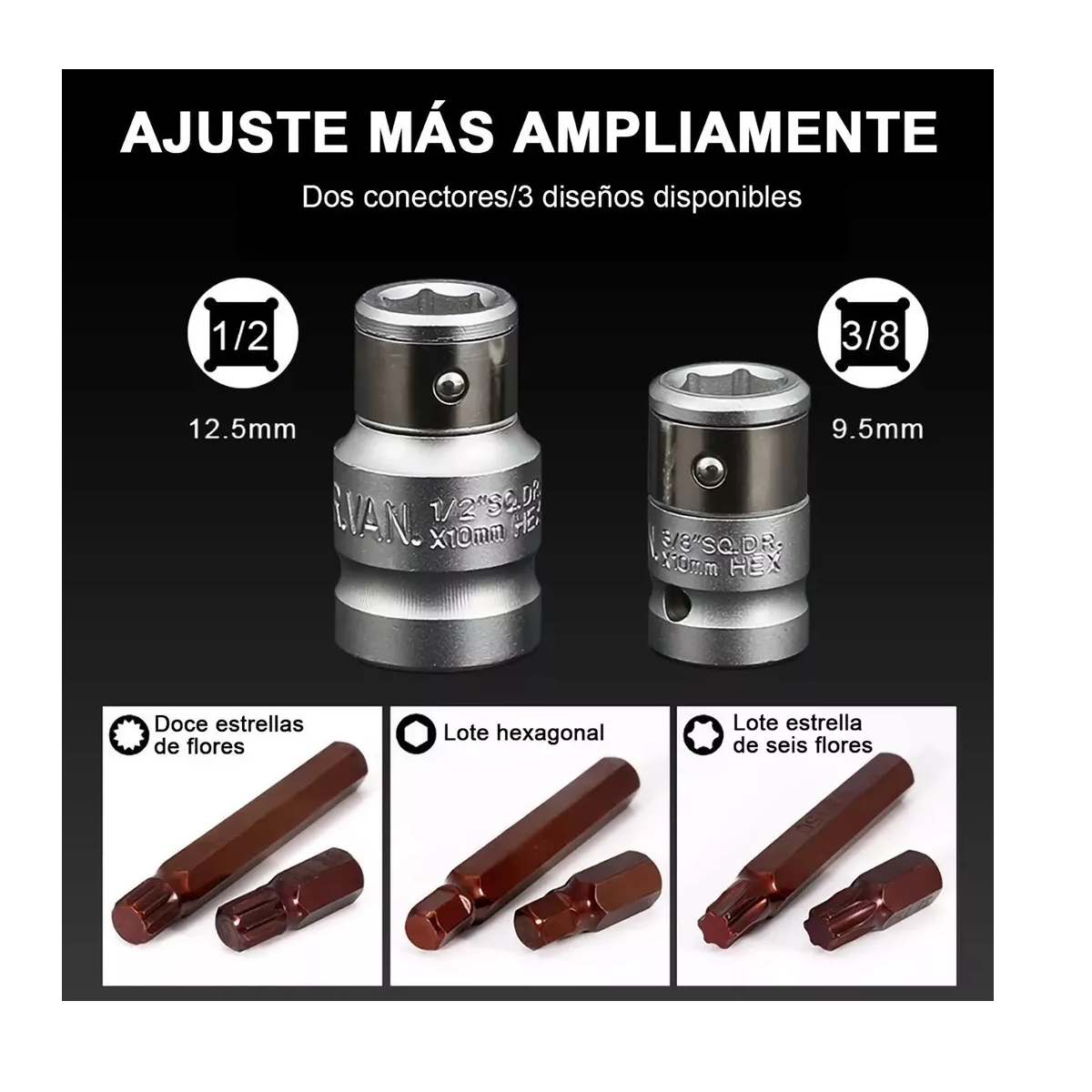 Foto 4 pulgar | Juego Torx Y Hexagonales Con Adaptador, puntas y dados 40 Piezas Eo Safe Imports Esi-8543 Rojo