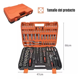 Foto 2 | Juegos De Dados Herramienta Reparación Automóviles 172 Pcs Eo Safe Imports Esi-12365 Naranja
